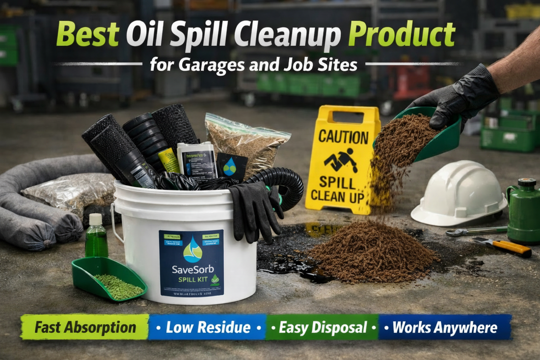 Best Oil Spill Cleanup Product for Garages and Job Sites